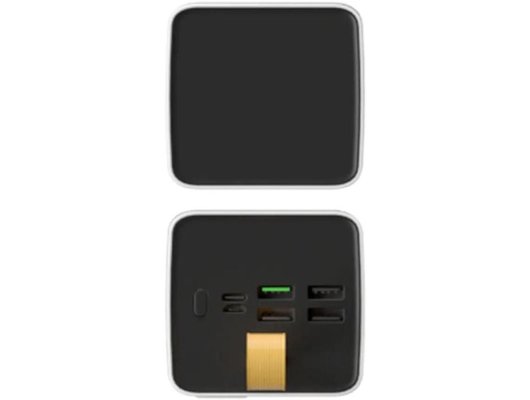 Внешний аккумулятор PERO PB09 50000 mAh, Li-Pol, output USB-C + 4 USB-A, белый